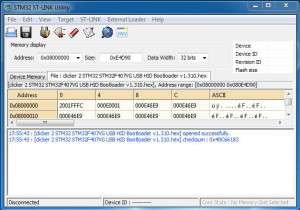STlink utility