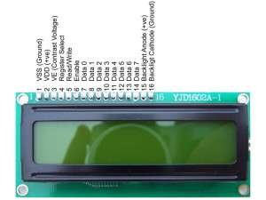 HD44780 pinmap